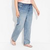 Women's High-Rise Curvy Straight Jeans - Wild Fable™ - 2 of 3