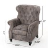 Copper Accent Chair, Push Back Recliner Chair with Rolled Arms, Wingback Sofa Chair, Modern Accent Arm Chairs for Adults -Christopher Knight Home - 4 of 4