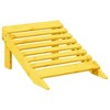 Adirondack Chair Yellow Solid Fir Wood Medium Ergonomic vidaXL - 4 of 4