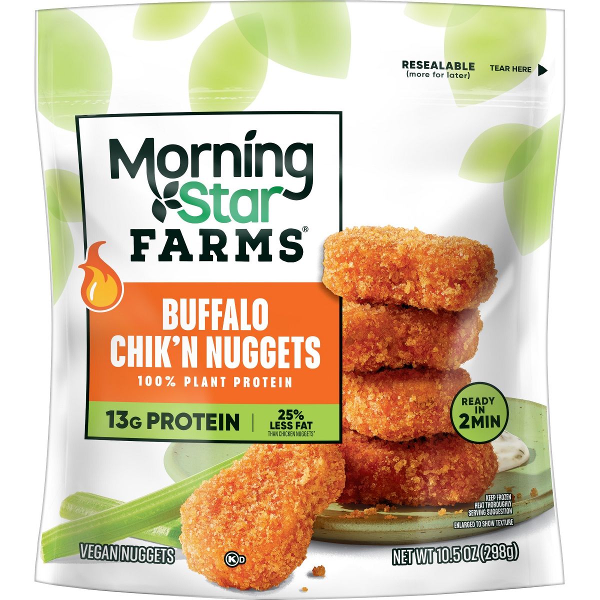 MorningStar Farms Veggitizers Frozen Plant-Based Chik'n Nuggets Buffalo - 10.5oz - thumbnail 7