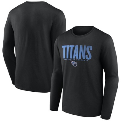 Nfl Tennessee Titans Men's Transition Black Long Sleeve T-shirt