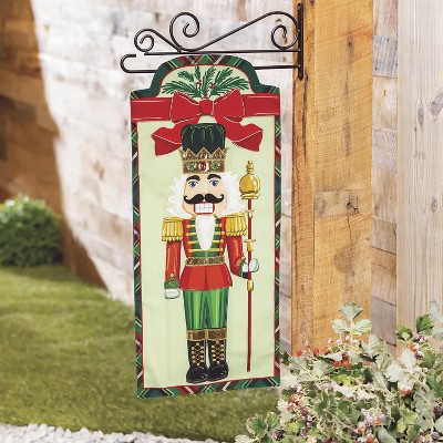 Evergreen Deck the Halls Nutcracker Everlasting Impression  Garden Flag 12 x 18 Inches Indoor Outdoor Decor