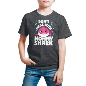 Boys' - Baby Shark - Don't Mess With Mama Shark Short Sleeve Graphic T-Shirt - 1 of 4
