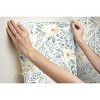 RoomMates Clara Jean April Showers Peel and Stick Wallpaper Yellow: Removable Vinyl, Self-Adhesive, Smooth Finish, 28 Sq Ft Coverage - 2 of 4