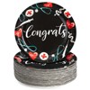 Sparkle and Bash 80 Pack Nurse Paper Plates for Nursing Graduation Party Supplies for Student Nurses, Doctors, Medical Professionals, 9 In - image 3 of 4