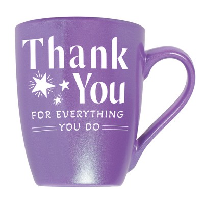 Elanze Designs Thank You Everything You Do Passion Purple 10 ounce New Bone China Coffee Cup Mug