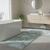 Knightsbridge Stylish And Comfortable Traditional Orbit Design 2 PC Cotton Bath Rug Set 20"x30" & 24"x40" Ivory - 2 of 4