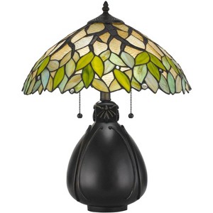 Cal Lighting 60w X 2 Tiffany Table Lamp - 1 of 3