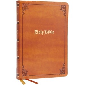 KJV Holy Bible: Large Print Thinline, Tan Leathersoft, Red Letter, Comfort Print: King James Version - by  Thomas Nelson (Leather Bound) - 1 of 1