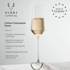 Viski Liminal Crystal Flutes, Ultrathin Clear Drinking Glasses, Thin & Lightweight, Elegant Glassware for Champagne, Wines & Cocktails, 9 oz, Set of 4 - 2 of 4