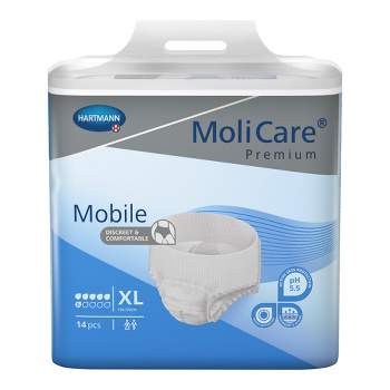MoliCare Premium Mobile 6D Disposable Underwear Pull On with Tear Away Seams X-Large