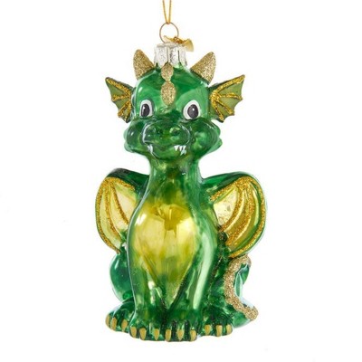 Noble Gems 4.75" Baby Dragon Serpentine  -  Tree Ornaments