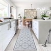 Area Rug Machine Washable Rug Non Slip Non Shedding Large Indoor Carpet Floral Low Pile Foldable Stain Resistant Rugs for Bedroom Living Room - 2 of 4