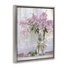 Stupell Industries Tranquil Lilac Flower Vase Floating Frame Canvas Art - 2 of 4