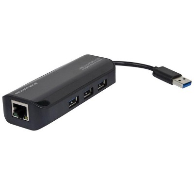 Monoprice USB 3.0 3 Port Hub with Gigabit Ethernet Adapter
