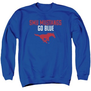 Southern Methodist University Official Stacked Adult Crewneck Sweatshirt - 1 of 4