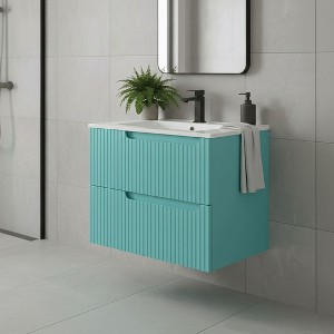 Citiscape Modern Bathroom Vanity with Textured Drawer Fronts - 1 of 4