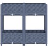vidaXL Raised Bed 31.5"x15.7"x28" Polypropylene - 3 of 4