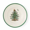 Spode Christmas Tree 9" Soup Plate (Set of 4) - Stoneware Soup Bowls with Festive Tree Design & Green Rim - Microwave & Dishwasher Safe - 2 of 4