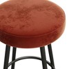 NicBex Dining Chairs Upholstered Chair Faux Velvet Bar Stool for Dining Table with Metal Base Suitable for Kitchen, Home Bar - 4 of 4