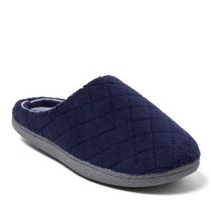 Dearfoams Women's Leslie Quilted Microfiber Terry Memory Foam Clog House Slipper - 1 of 4