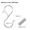 Unique Bargains Metal Safety Buckle S-shaped Hooks and Hangers 6 Pcs - 2 of 4