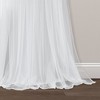 Set of 2 84"x40" Tulle Skirt Colorblock Light Filtering Window Curtain Panels Blush/White - Lush Décor - 4 of 4