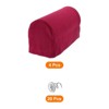 Unique Bargains Stretchy Anti-Slip Sofa Couch Armchair Covers with Pins 4 Pcs - 3 of 4