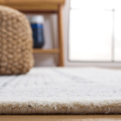 Gray Hand-Tufted Wool and Synthetic 6' x 9' Area Rug