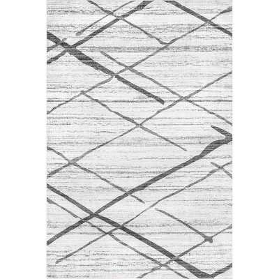 Nuloom Trellis Stripes Pet Friendly Machine Washable Area Rug