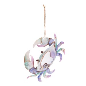 Gallerie II Metal Capiz Crab Ornament - 1 of 3