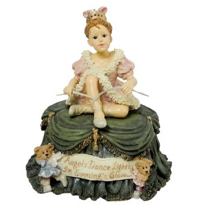 Boyds Bears 5.5 Inch Melissa W/ Katie & Desiree Ball Music Box Dollstone Figurines - 1 of 1