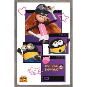 Trends International Illumination Despicable Me 4 - Heroes Beware Framed Wall Poster Prints - 1 of 4