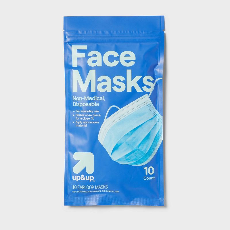 Disposable Face Mask - 10ct - up &#38; up&#8482;, 1 of 4