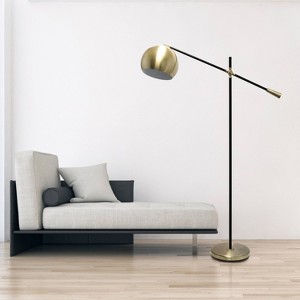 Swivel Floor Lamp with Inner Dome Shade - Lalia Home - 1 of 4