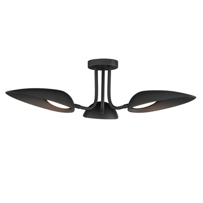 ET2 Lighting Marsh 3 - Light Flush Mount in  Black