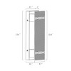 LNC Pontevedra 1-Lights 4.7" Modern Luxury Cylinder Integrated LED Wall  Lights, Gunmetal Black - 3 of 4