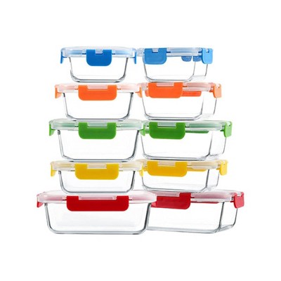Apex Vanguards 20-Piece Multicolor Non-Leaking Containers