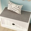 Famapy White Coat Rack Shoe Bench Set Wall Mount Hall Tree - 4 of 4