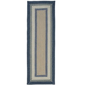 Colonial Mills Montego Braided Runner, Blue Burst 2'x5', Rectangle Shape - 1 of 3