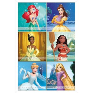 Trends International Disney Princess - Scenic Grid Framed Wall Poster Prints - 1 of 4