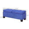 CAVINAS 46" Storage Bench Steel Frame Button Tufted Ottoman Bench for Bedroom and Entryway - 4 of 4