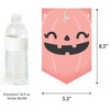 Big Dot of Happiness Pastel Halloween - Pink Pumpkin Party Bunting Banner - Party Decorations - Happy Halloween - 2 of 4