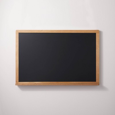 Framed Black Board 24 x 18 inch 1 Magnetic Eraser 14 Chalk Chalkboard Set 