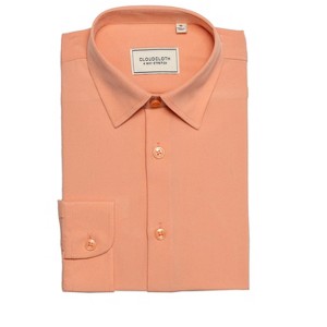 Adam Baker Boy's Regular Fit 4-Way Stretch Long Sleeve Solid Dress Shirt - Colors - 1 of 2