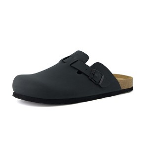 CUSHIONAIRE Haze Mens Clogs | Comfortable Slip-On Clogs for Men with Arch Support and Cork Suede Footbed | Perfect Potato Shoes for Indoor&Outdoor Use - 1 of 4