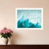 HomeRoots Adventure Awaits White Framed Print Wall Art - 2 of 3