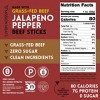 Mission Meats Beef Sticks, 100% Grass Fed & Pasture Raised, Zero Sugar, Gluten Free, Healthy Snacks, Whole 30, Paleo, Jalapeno 1oz - 2 of 2