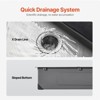VEVOR 25 inch Kitchen Sink Workstation, 304 Stainless Steel Top Mount Sinks, Drop-In Single Bowl Farmhouse Basin with Accessories,  (Black) - 4 of 4