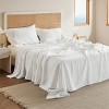 Cotton Sheets Set, Blend from Linen Cotton Bedsheets, GentleSoft™ & Breathable Bedsheets with 16 Inches Pocket, Gifts for All Seasons - 2 of 4
